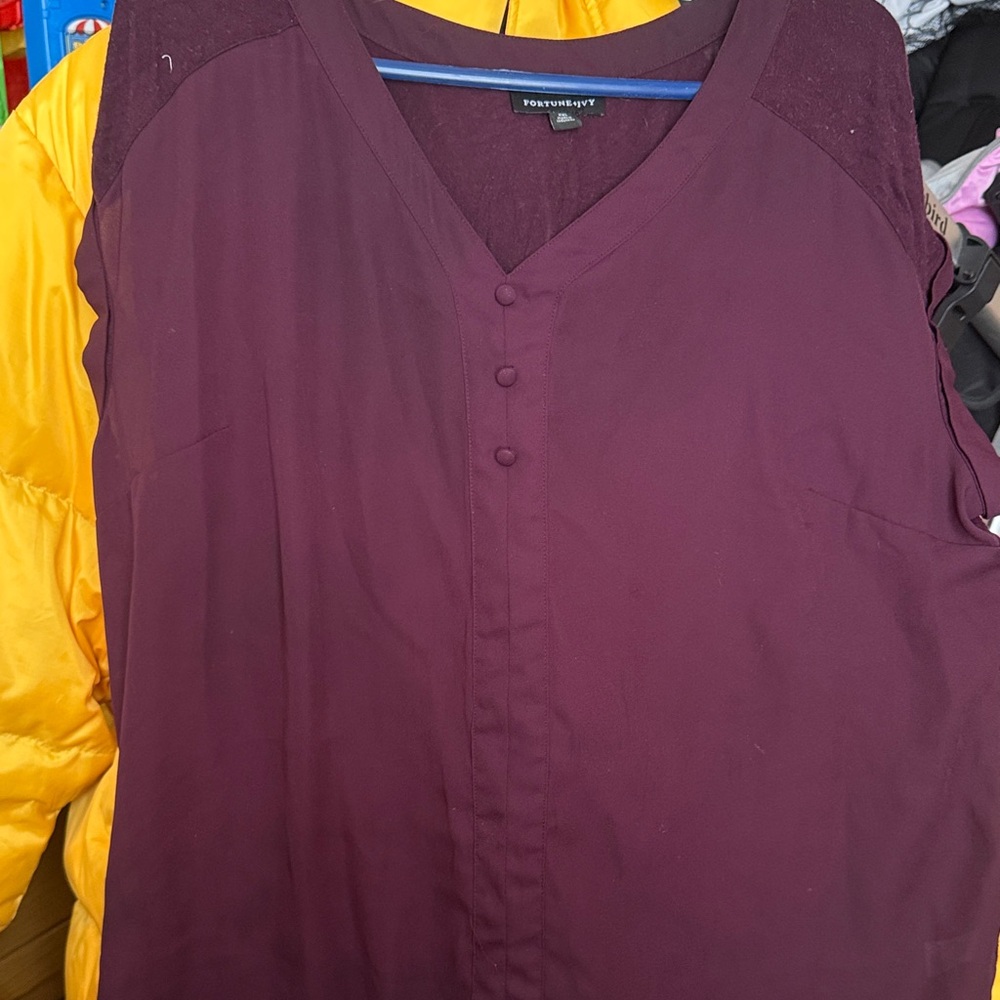 Women's Purple Blouse by Worthington